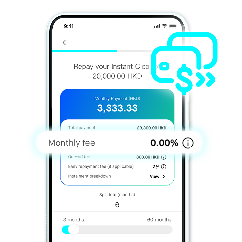 Clear your external credit card bills now with 0% interest¹ Instant Clear to save more!