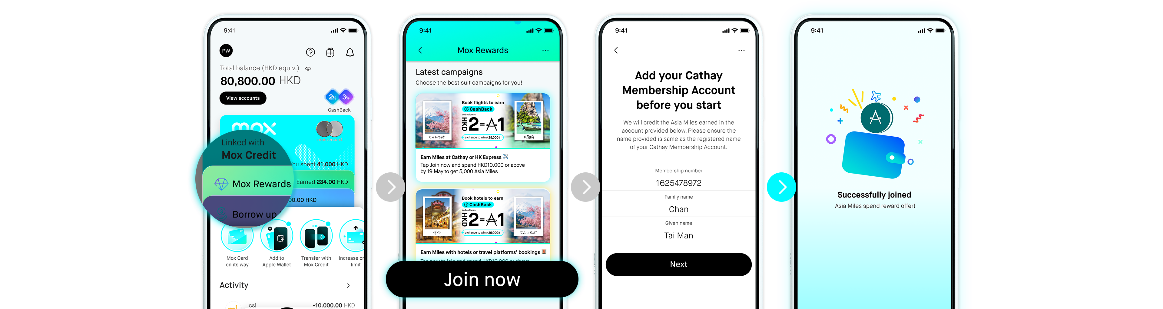 Here’s how you join this promotion and register your Cathay Membership Account