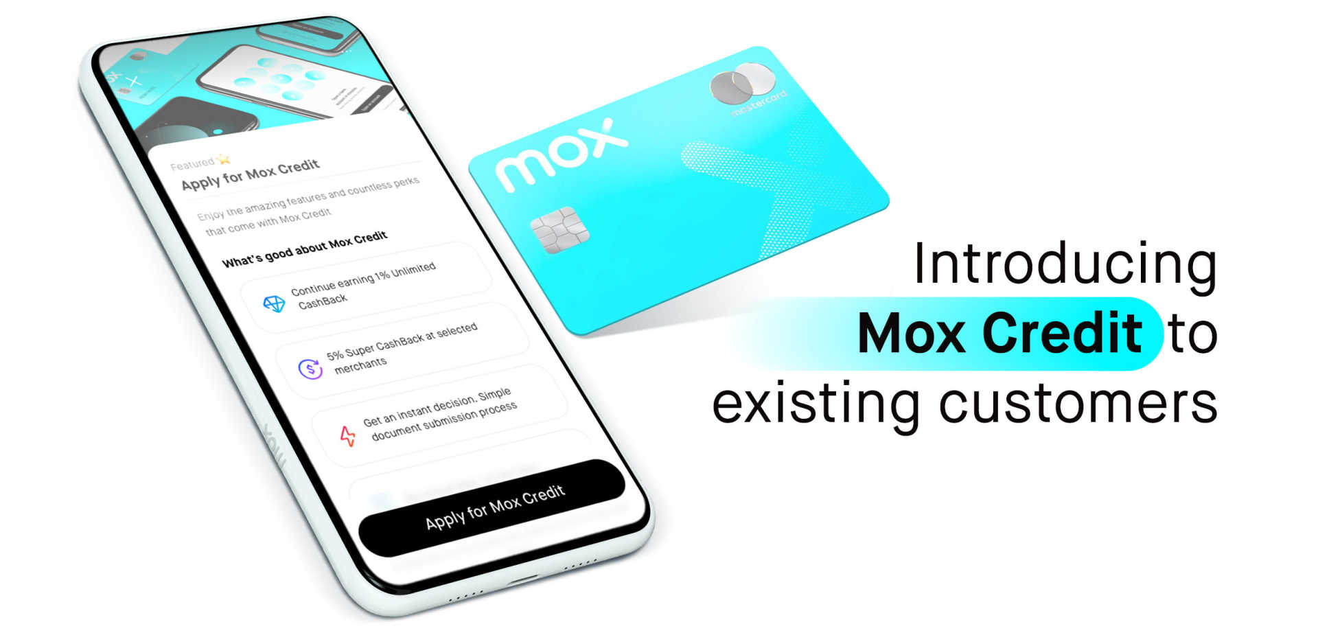 Introducing the ‘Mox Card with credit’ to existing customers