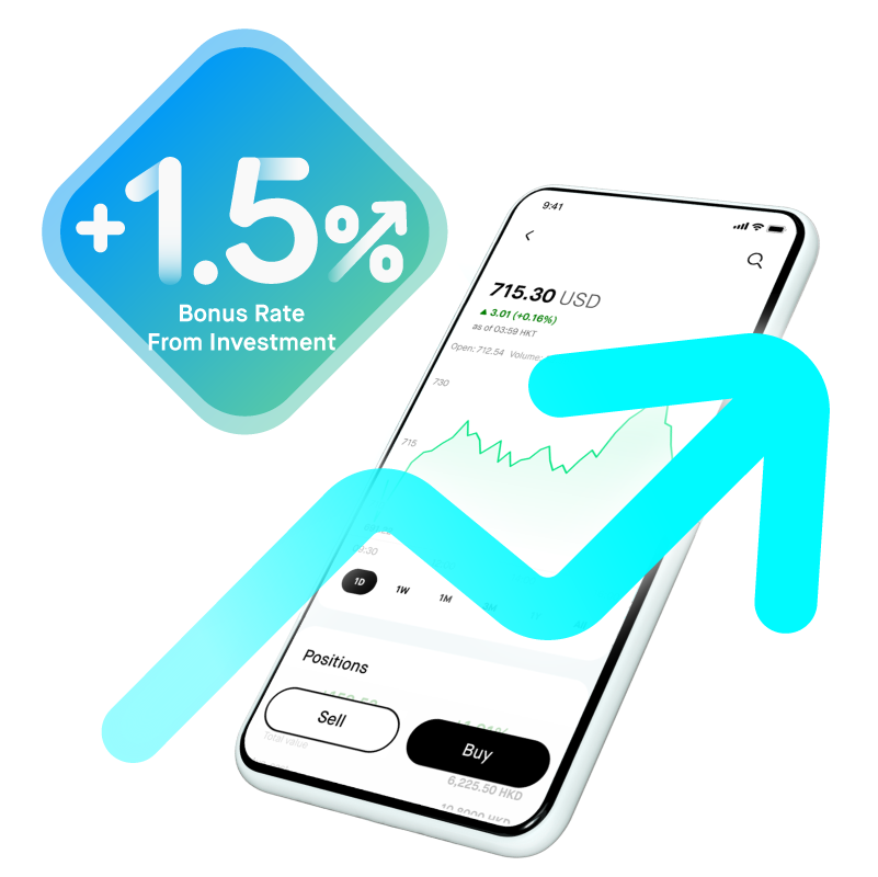 2nd Reward: Start enjoying 3% p.a. savings rate in total while investing / exchanging currency