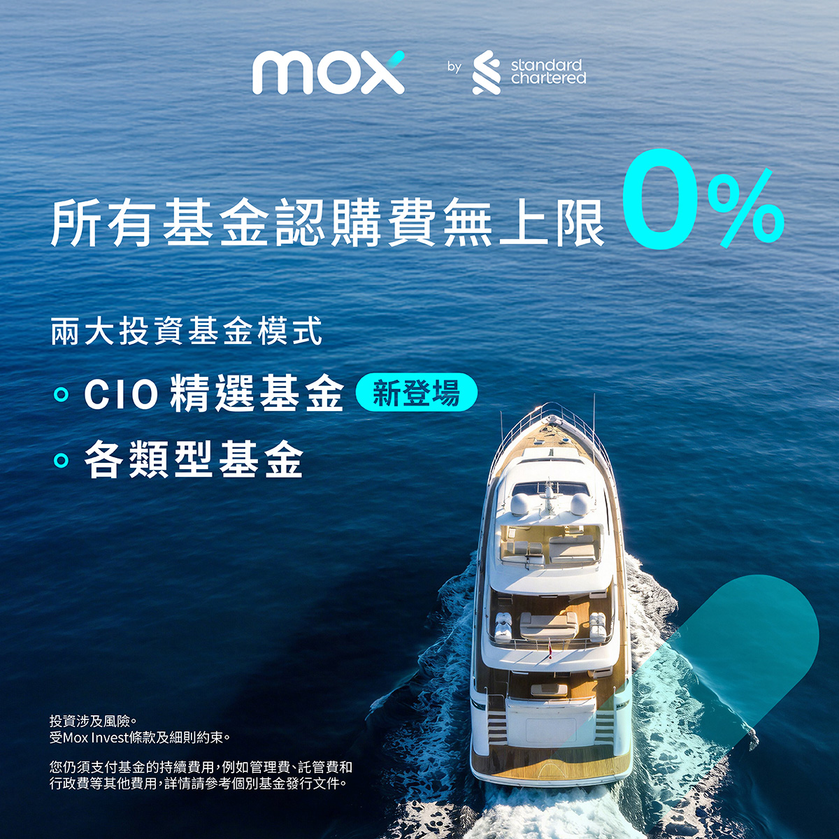 認購任何基金，一律0%認購費