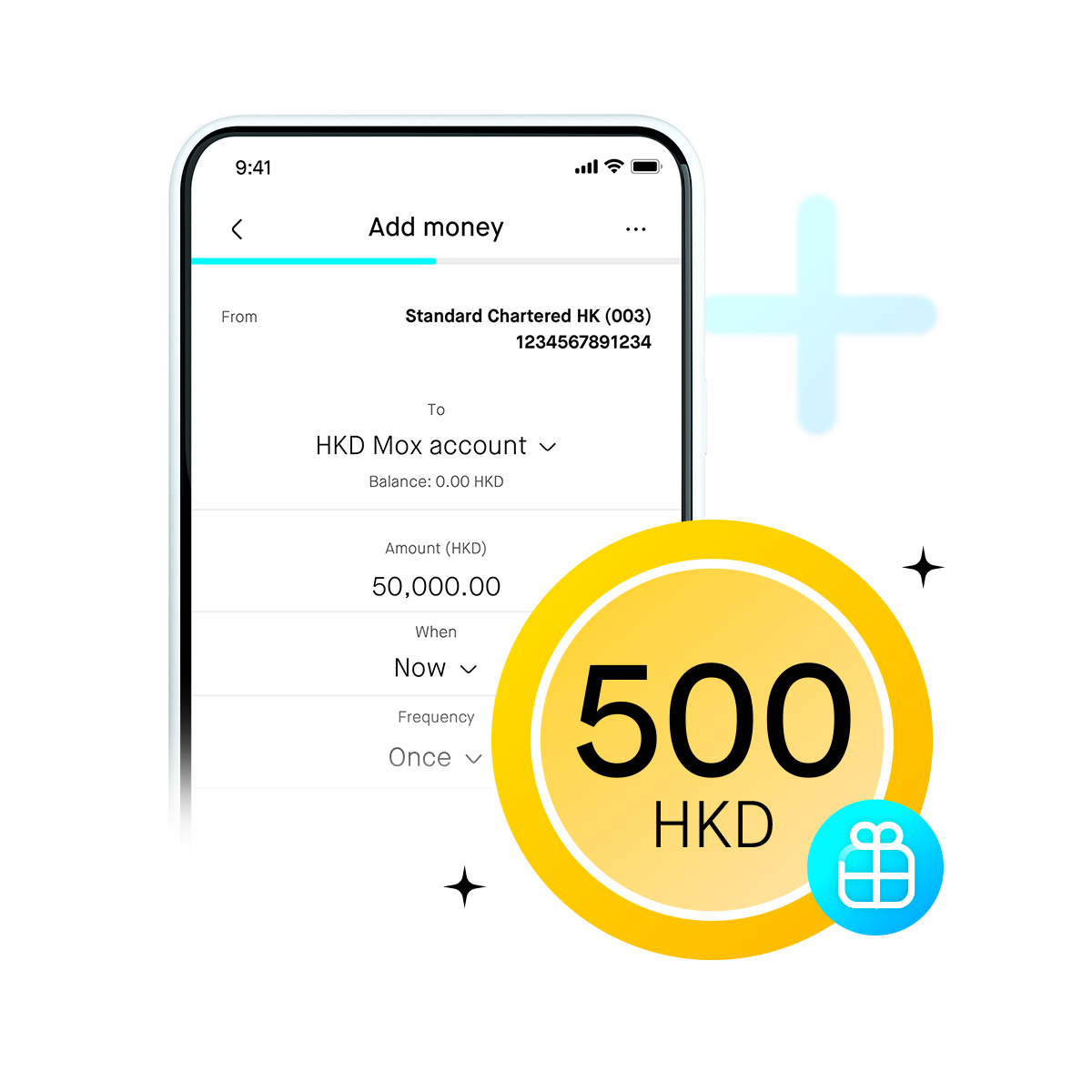 Simply fund in and earn HKD500 straight away