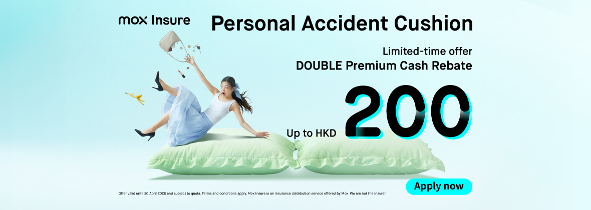DOUBLE the reward⚡️ Enjoy up to 2 months of premium rebate with Personal Accident Cushion!