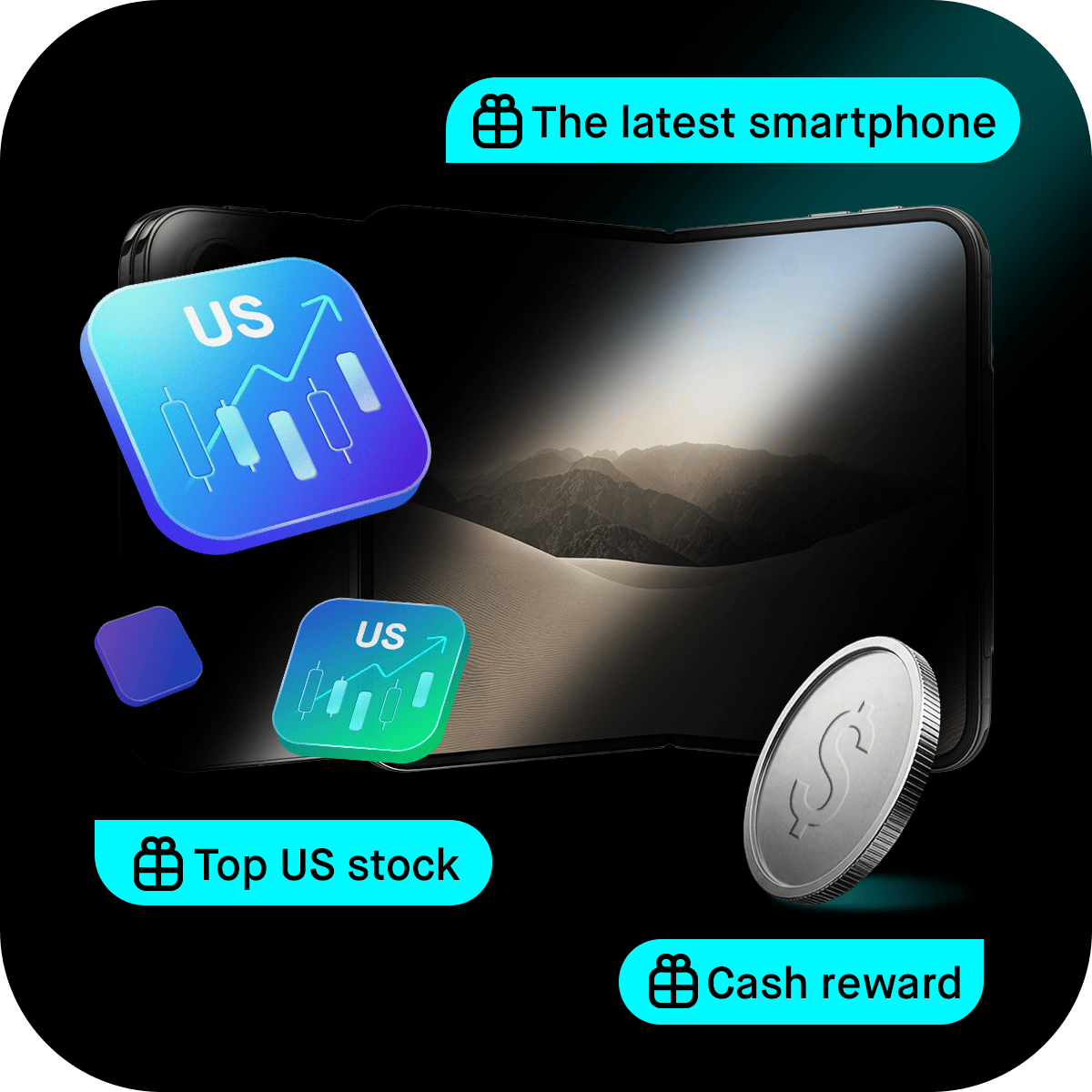 🎊 Scratch to win the latest smartphone, top US stocks or cash rewards