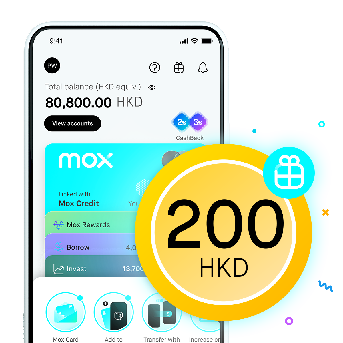 1st Reward: Open Mox Account to earn HKD200 instantly