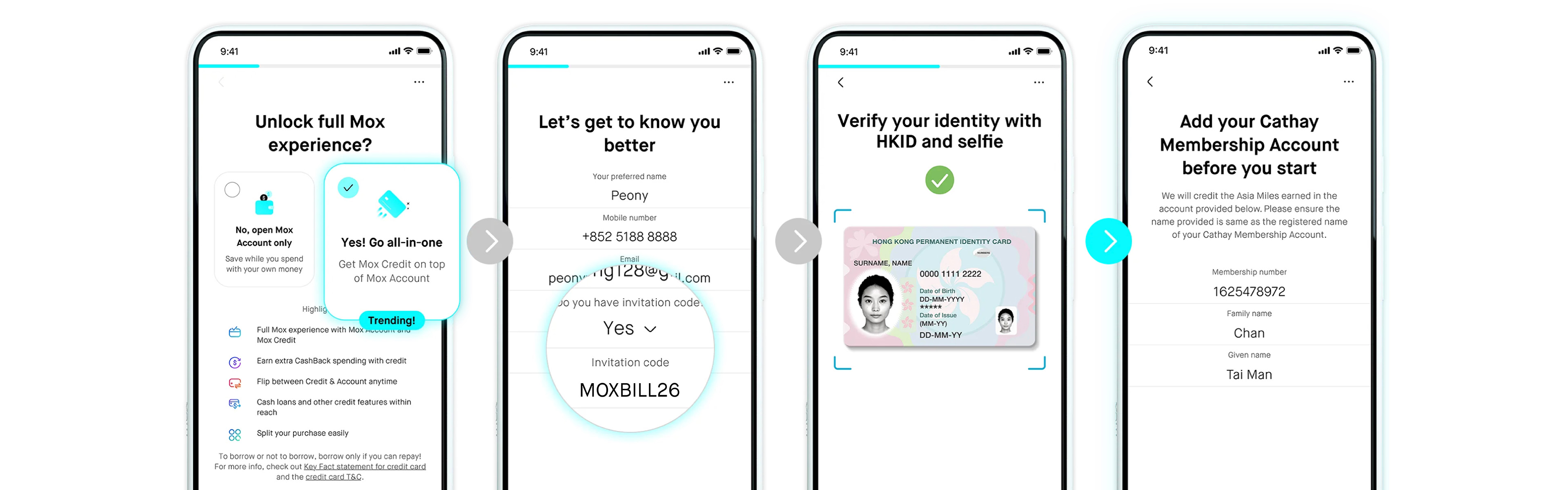 MOXBILL26 open account steps