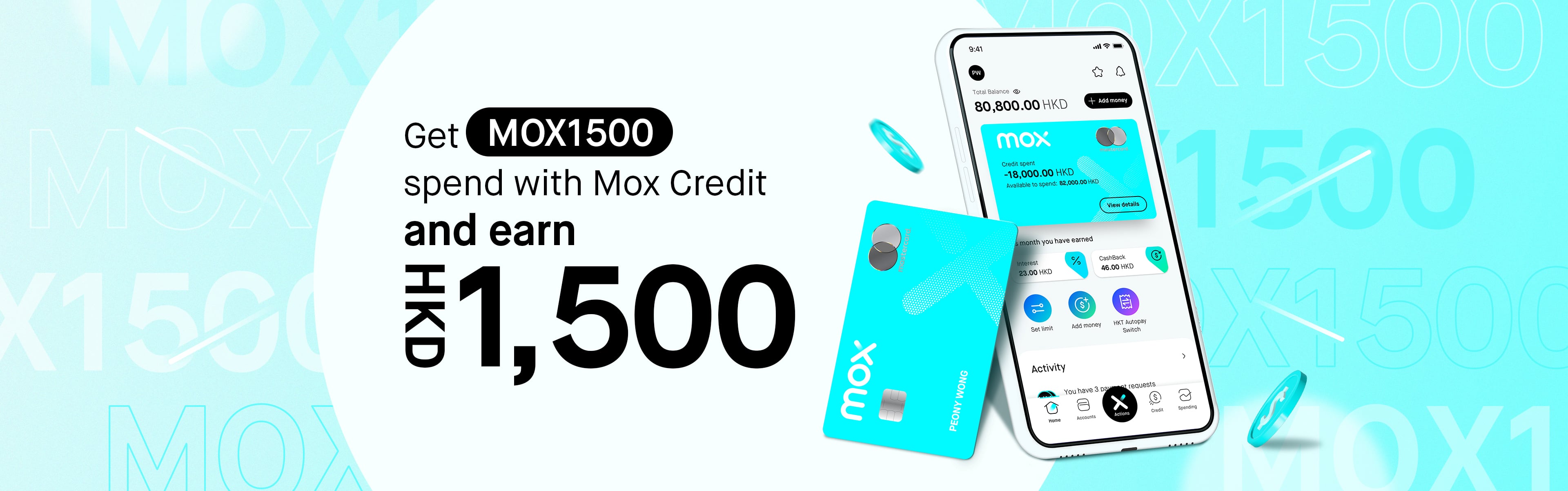 Get into shopping high this fall with MOX1500!