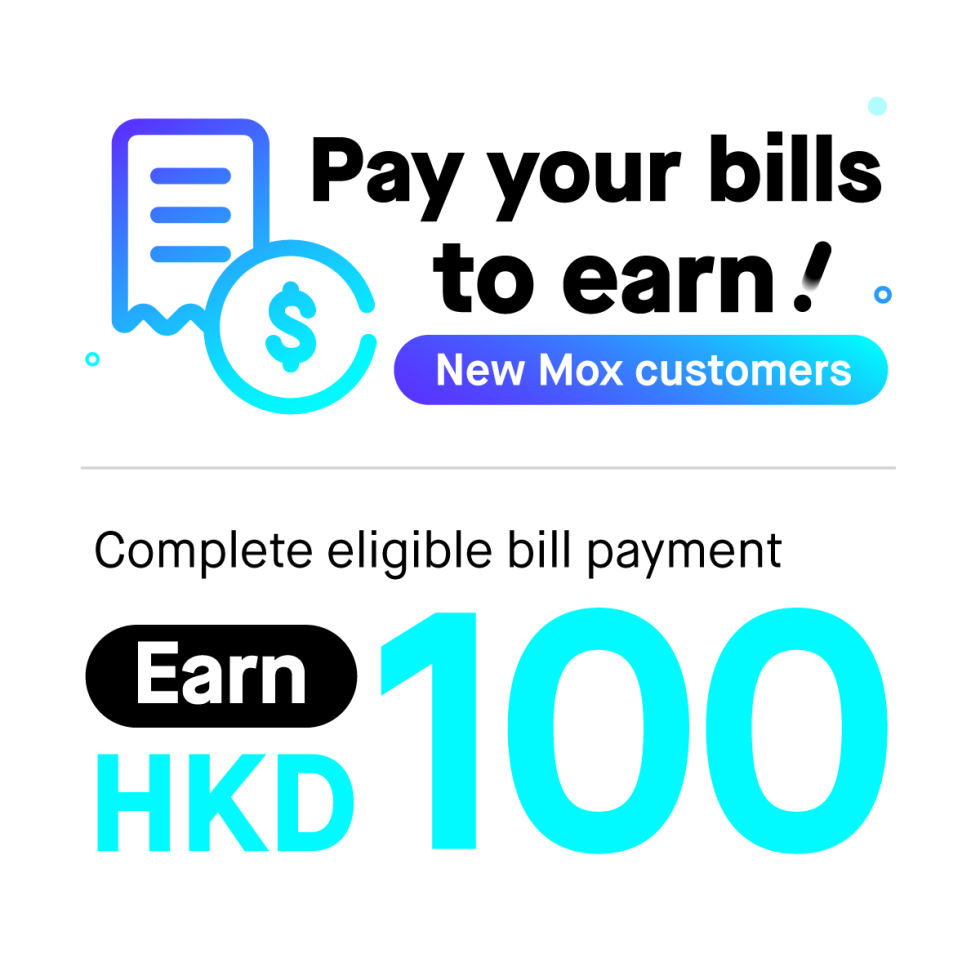 Pay your bills and earn HKD100!