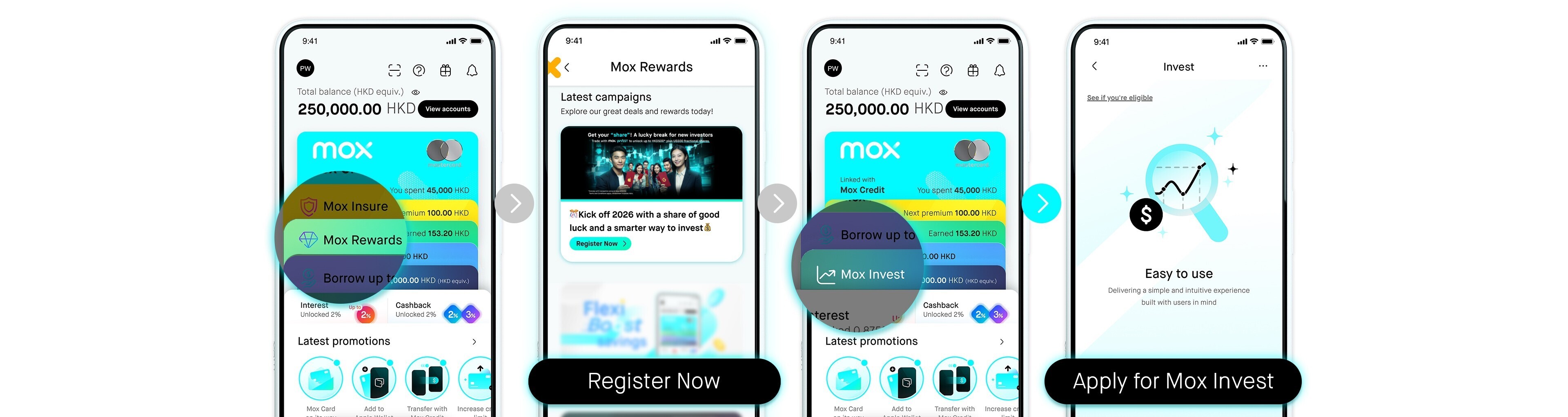 Ready to invest smarter? Register reward and open your Mox Invest account now!