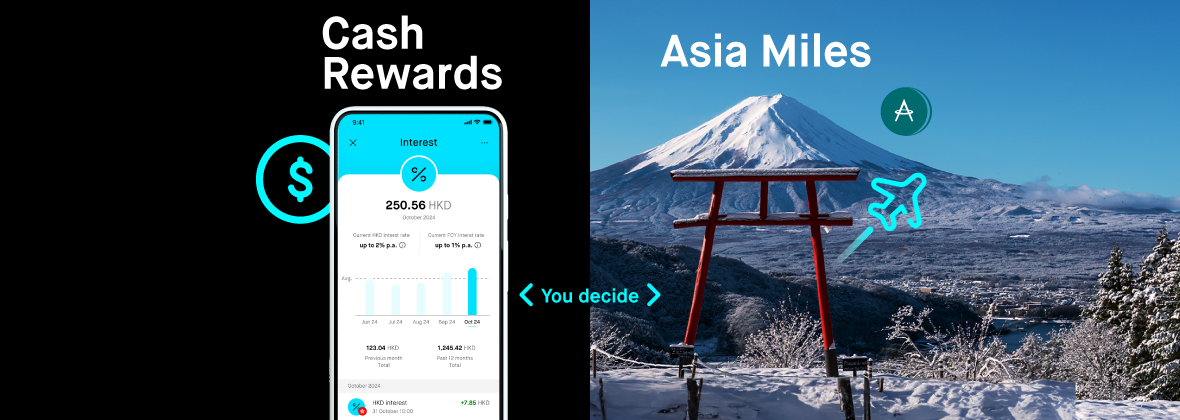 First in Hong Kong ¹! Fund in New Funds and earn your choice of rewards.