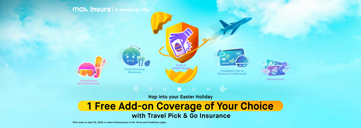With Easter's hopping closer! 🐣 We packed you a FREE add-on coverage with our Travel Pick & Go insurance! ✈️ 🆓  