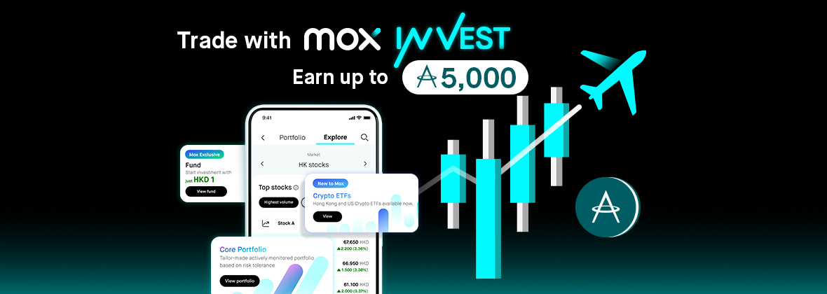 Use Mox Invest and earn up to 5,000 Miles✈️