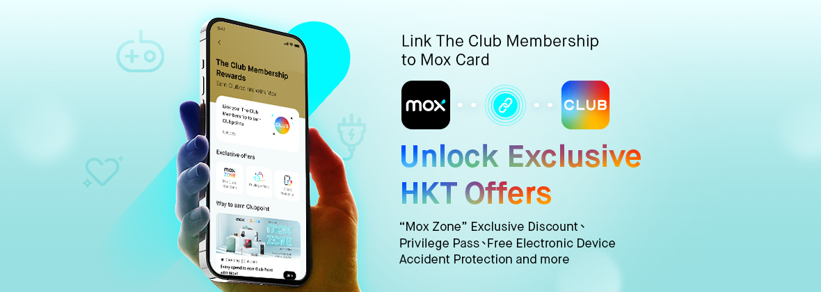 Simple link your The Club Membership to your Mox Card, enjoy below exclusive offers at The Club! Action now!