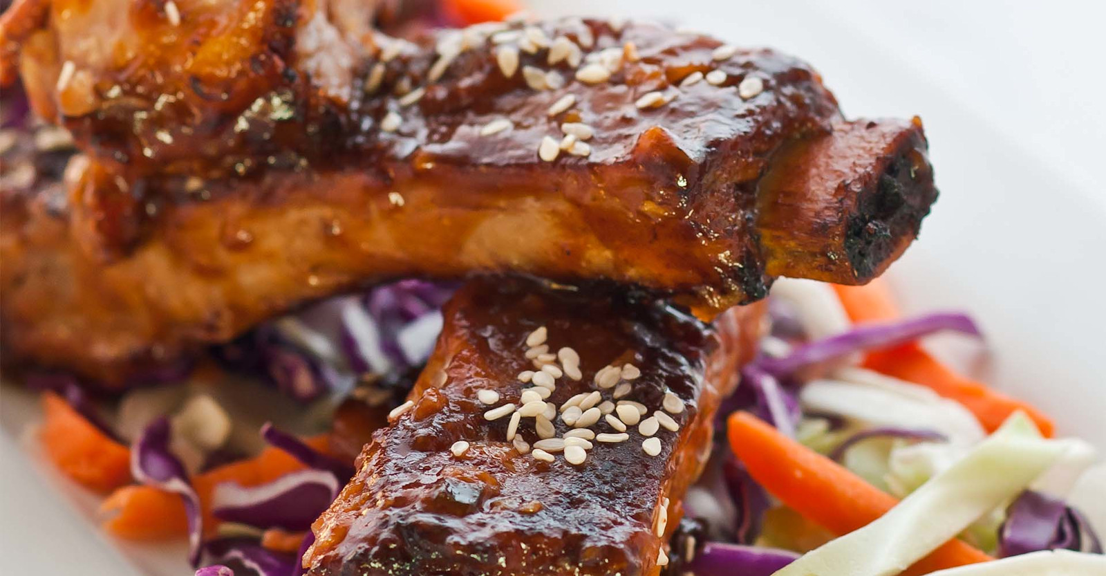 Oven-Roasted Ribs with Hoisin Barbecue Sauce Primary Image
