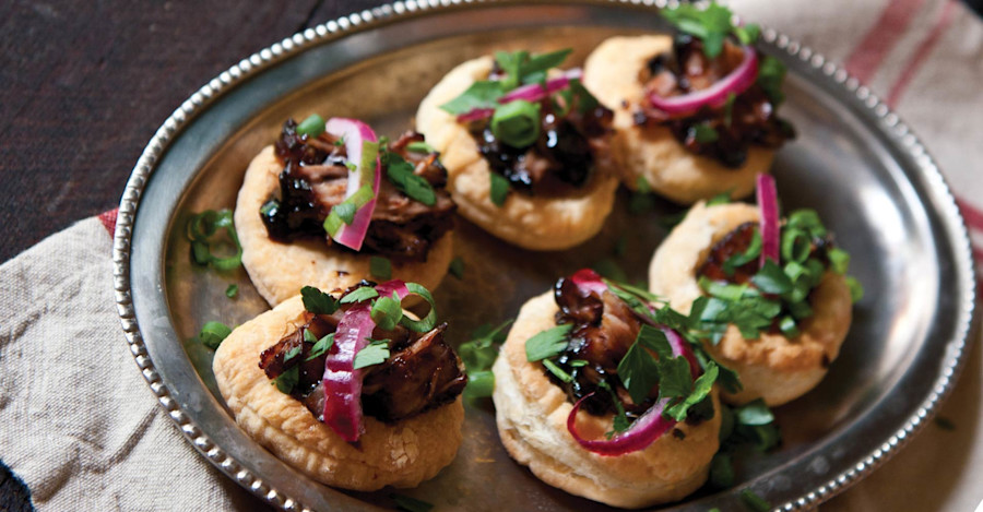 Hoisin Stout Braised Short Rib Tarts Recipe Image