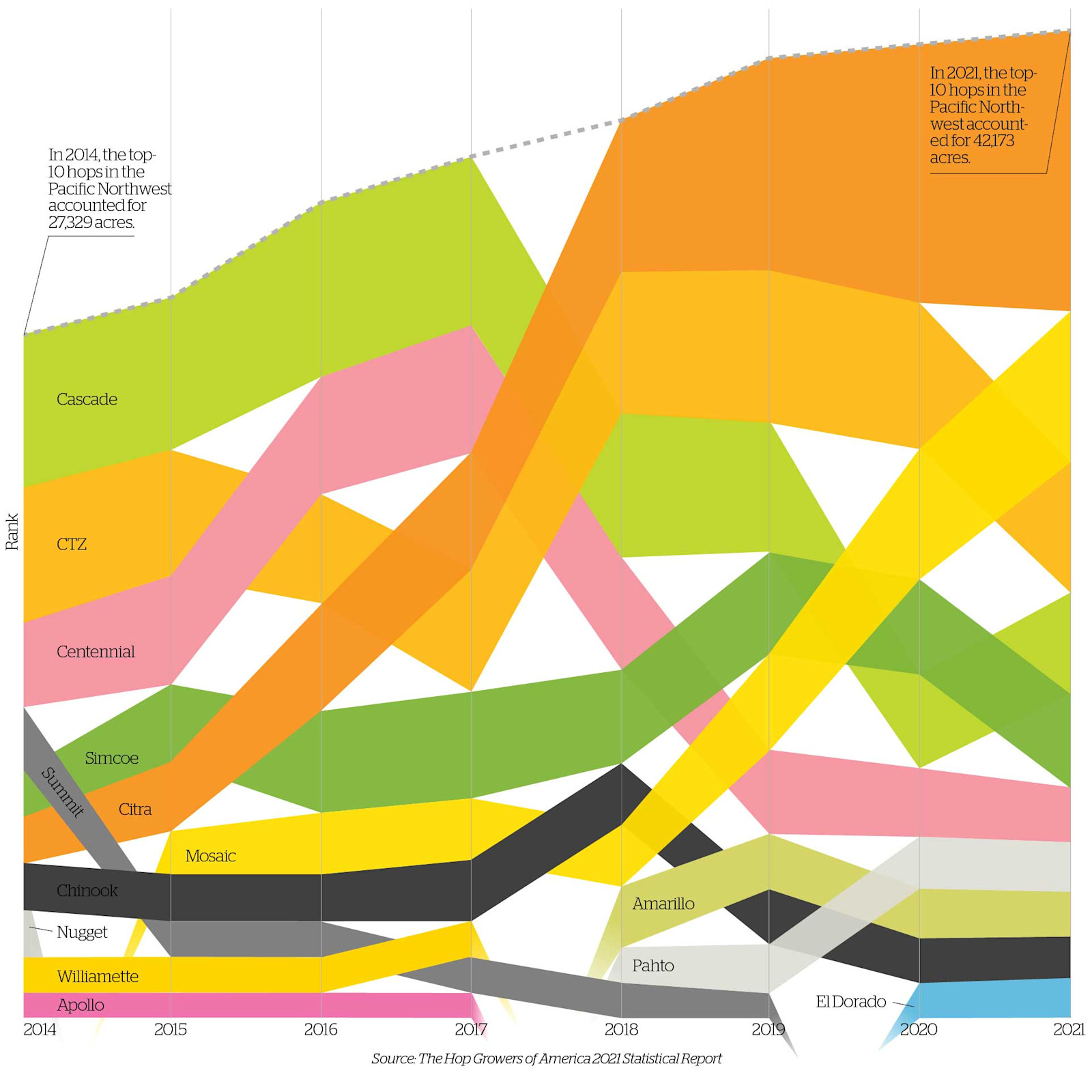Infographic: Top Hops Going into 2022 Primary Image