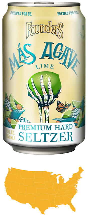 Founders Brewing Co. Más Agave Premium Hard Seltzer LimeImage