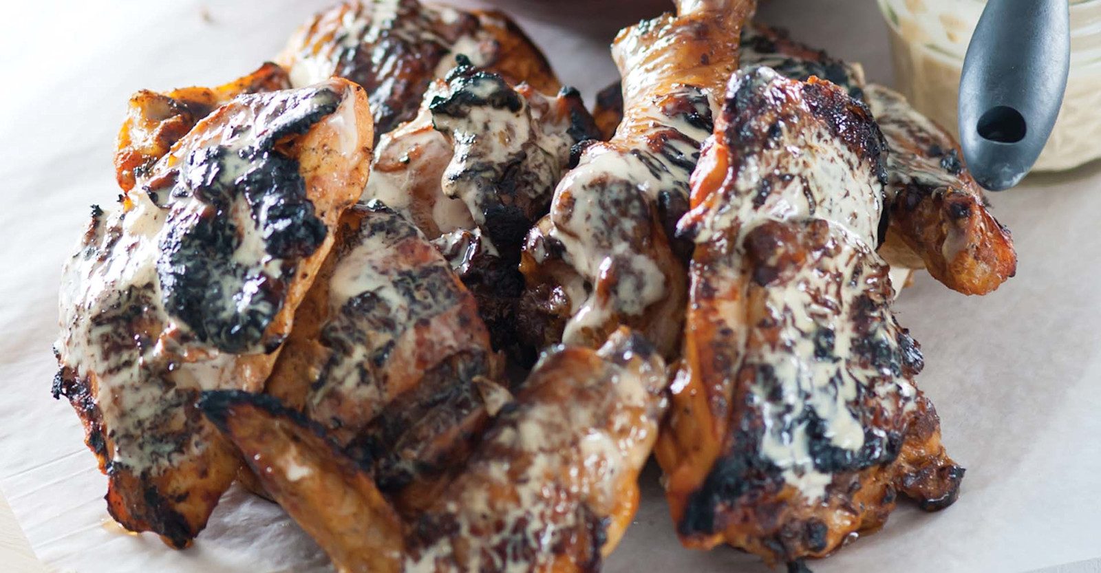 Grilled Chicken with White BBQ Sauce Recipe Primary Image