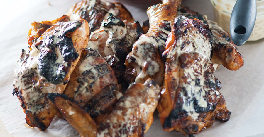 Grilled Chicken with White BBQ Sauce Recipe Image