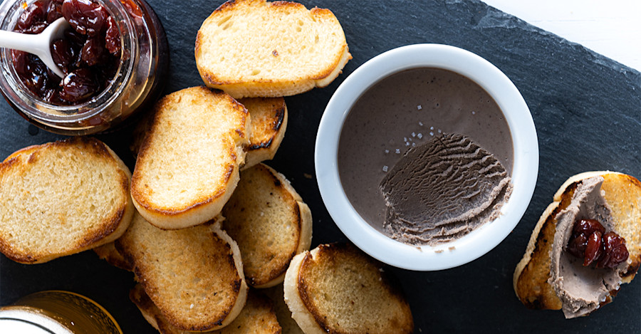 Cooking with Sour Beer: Chicken Liver Pâté with Beer-Cherry Compote Image
