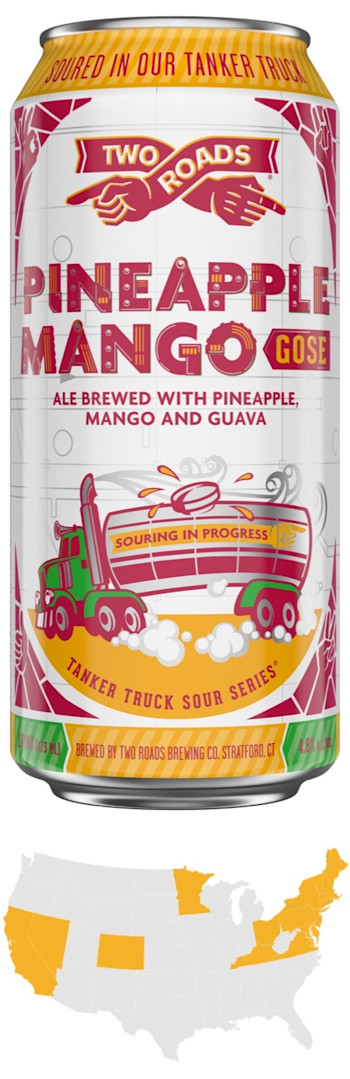 Two Roads Brewing Company Tanker Truck Sour Series: Pineapple Mango GoseImage
