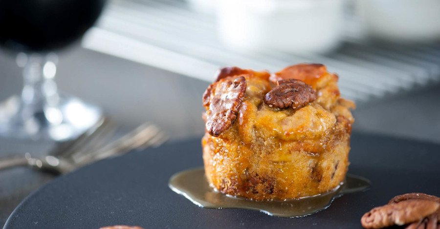 Imperial Stout Pecan Bread Pudding Recipe Image