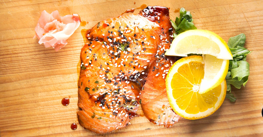 Honey Citrus Ginger Saison Salmon Filets Recipe Image
