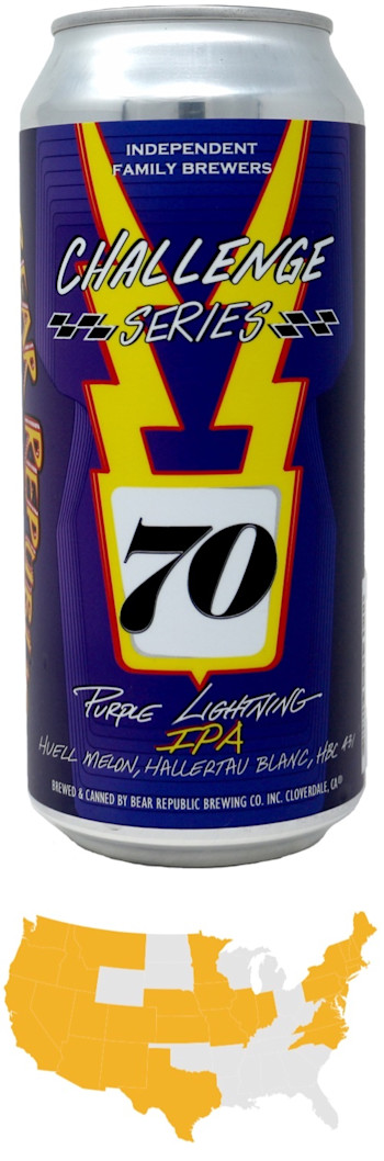 Bear Republic Purple Lightning IPA, Challenge SeriesImage