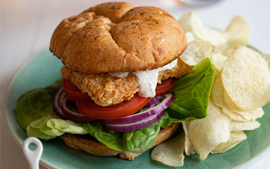 Sandwiching with IPA: Chicken-Fried Whitefish with Sumac Mayo Image