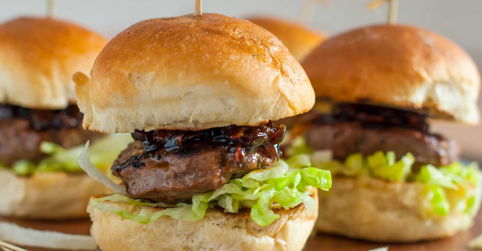 Stout Sliders with Bacon‑Onion Marmalade Recipe Primary Image