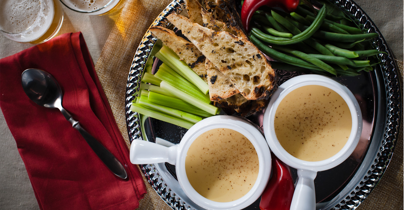 Chili Beer–Cheese Fondue Recipe Primary Image