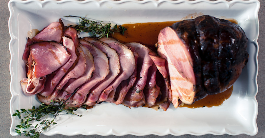 Hard-Cider Glazed Ham Recipe Image