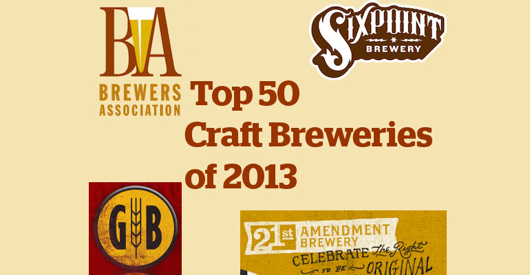 Brewers Association’s Top 50 Craft Breweries of 2013 Image