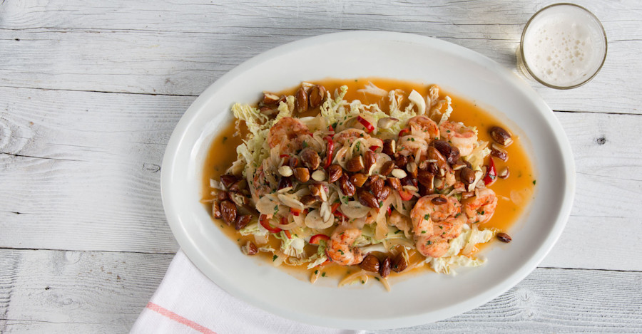 Garlic Lime Sautéed Shrimp in a Sweet Chili Sauce Recipe Image