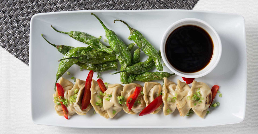 Pot Stickers with Wheat-Beer Ponzu Recipe Image