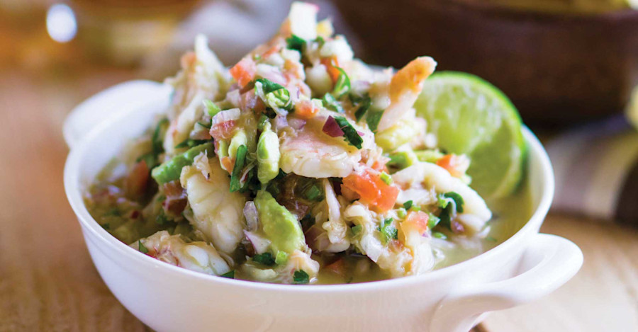 Lager Citrus Cured Shrimp & Crab Ceviche Recipe Image