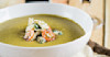 Spicy Grilled Corn & Beer Soup with Crab Salad Recipe Image
