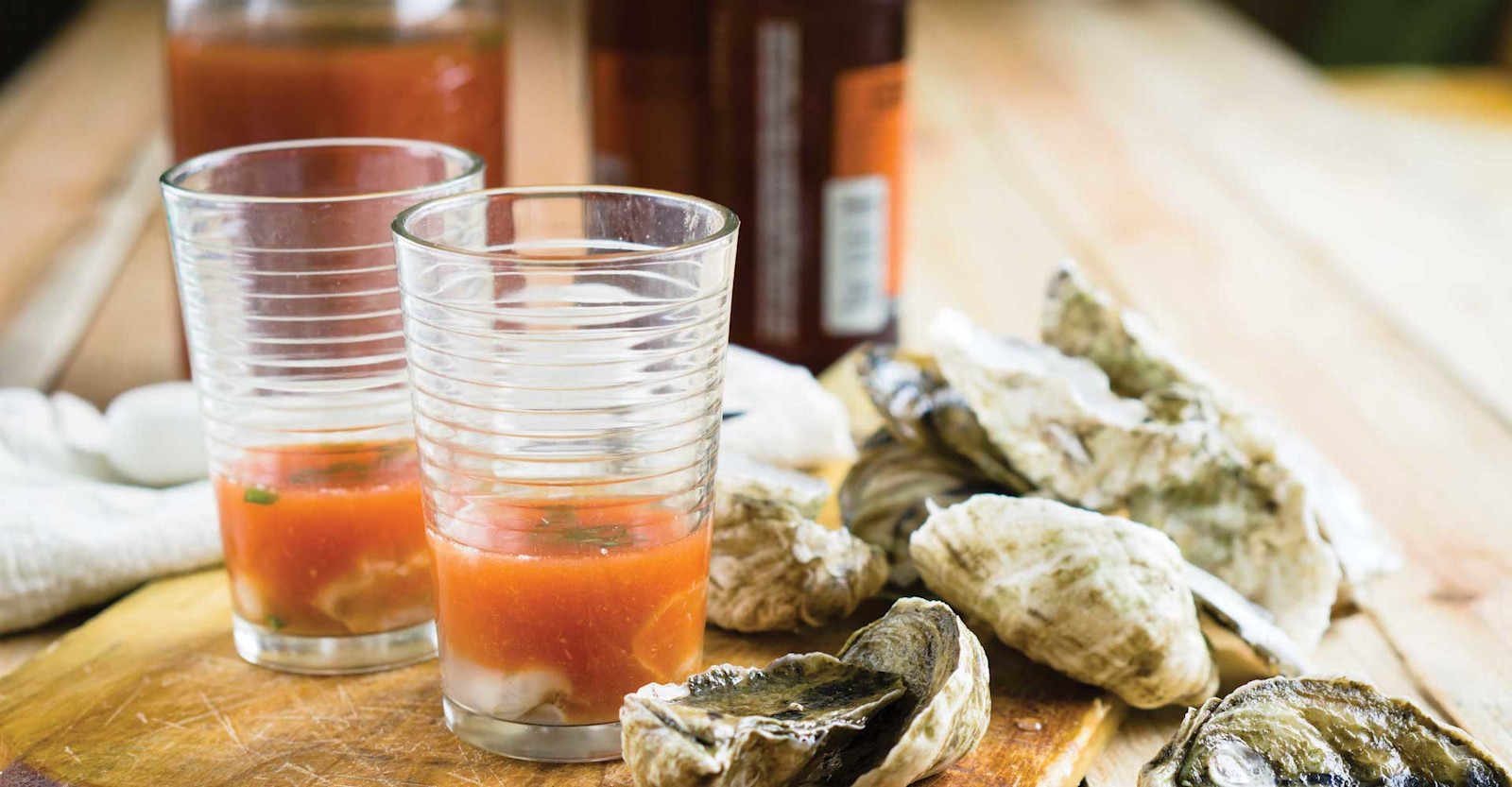 Spicy Red Bock Beer Oyster “Shooters” Recipe Primary Image