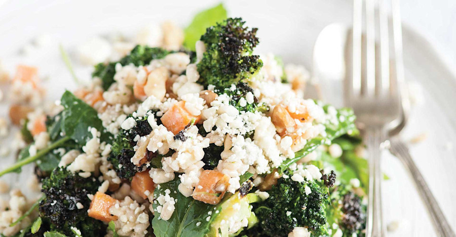Charred Broccoli and Beer-Barley Salad  Image