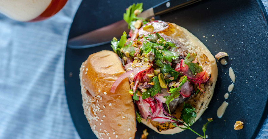 Spiced Lamb Burgers Recipe Image