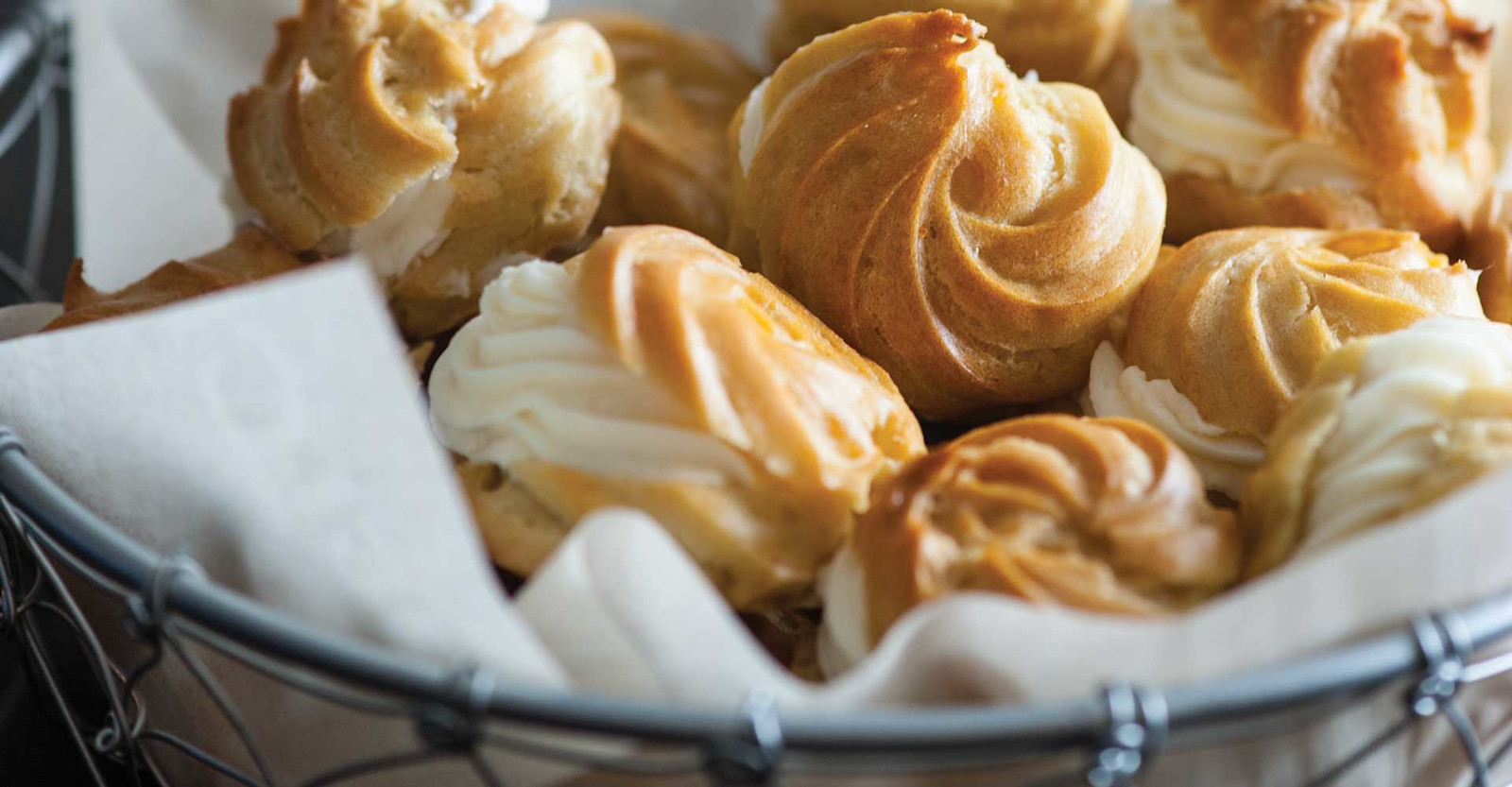 Pumpkin Ale Profiteroles with Maple Mascarpone Mousse Recipe Primary Image