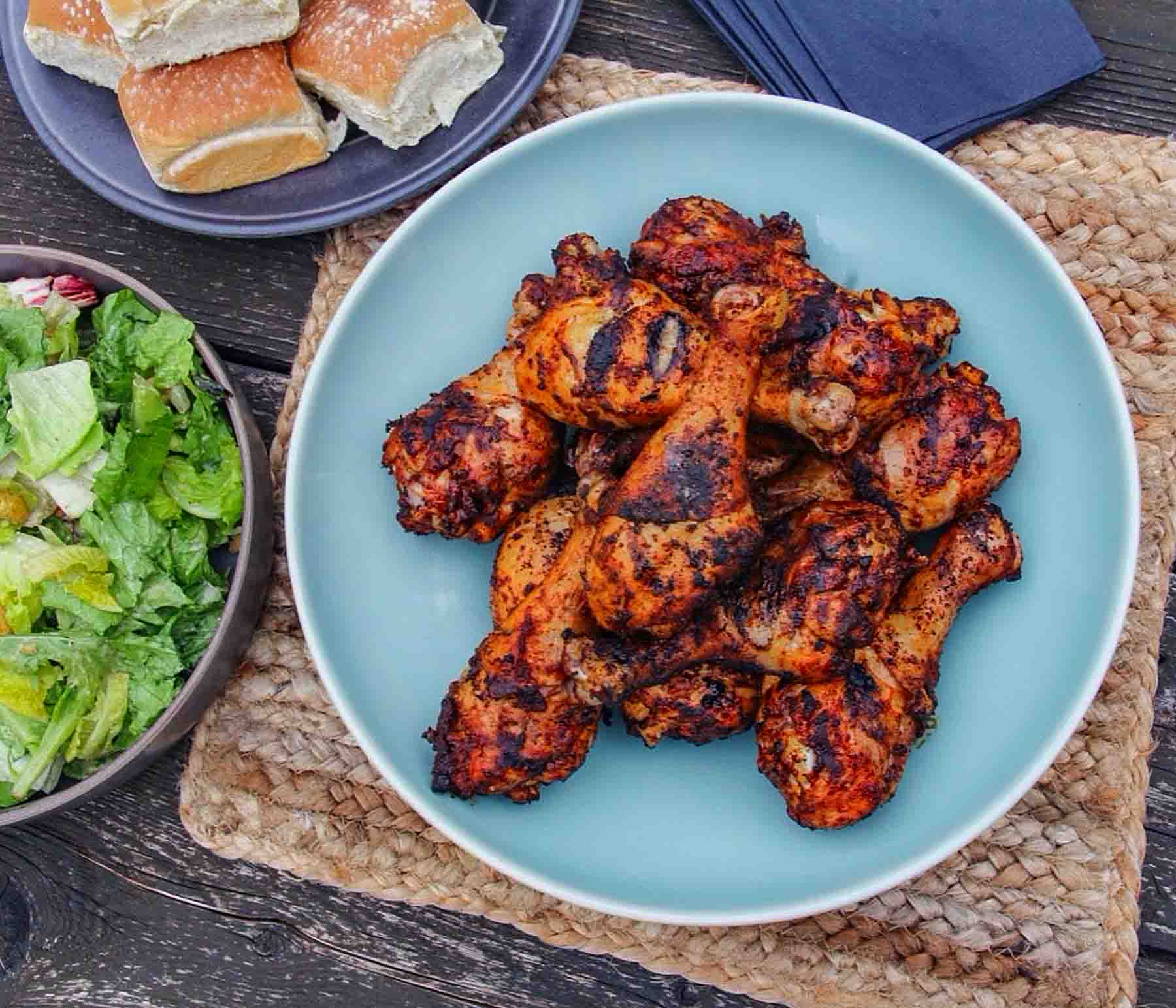 Spice-Rubbed Chicken Drumsticks | Kingsford™