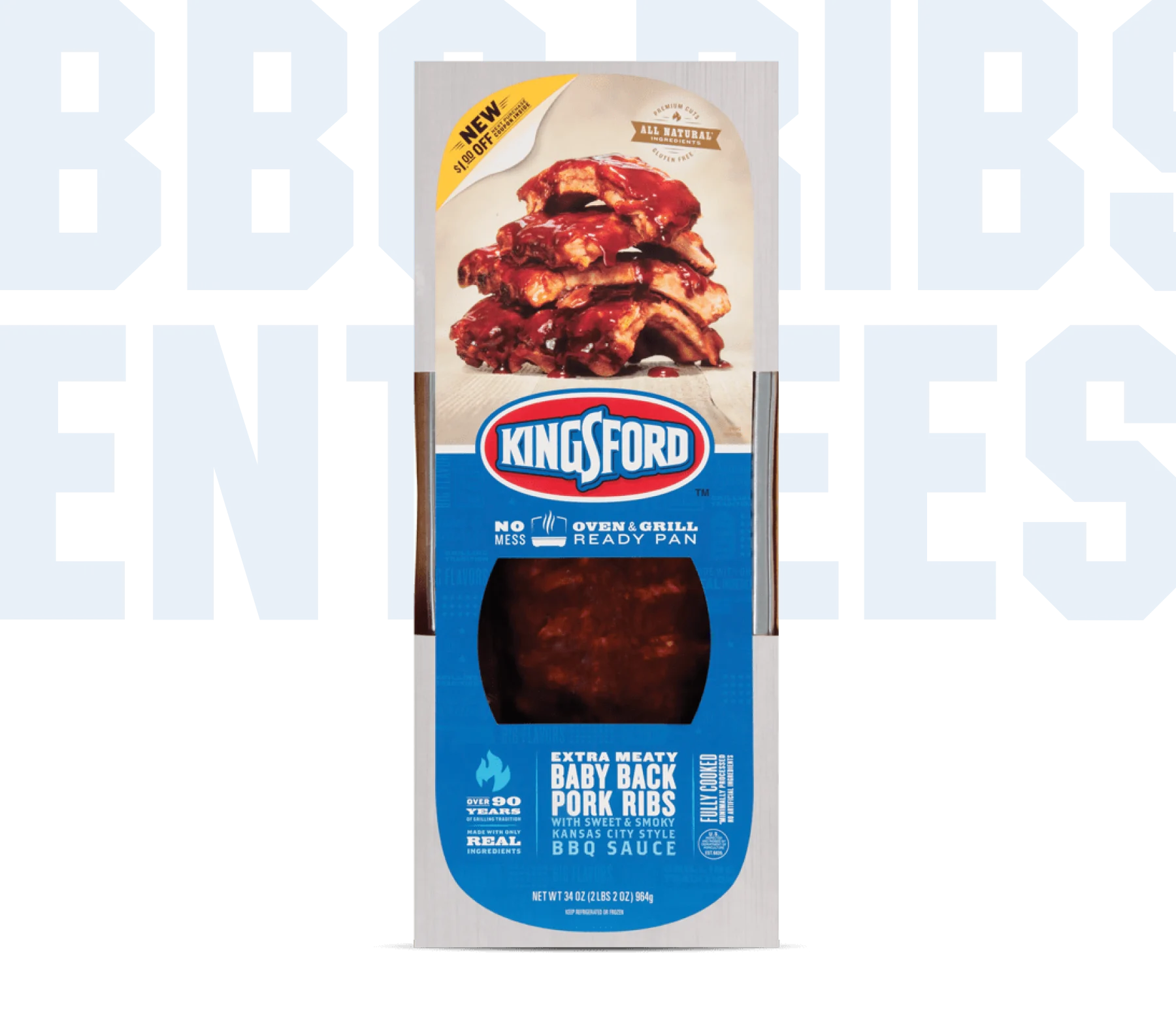 Kingsford™ BBQ Ribs &amp; Entrées