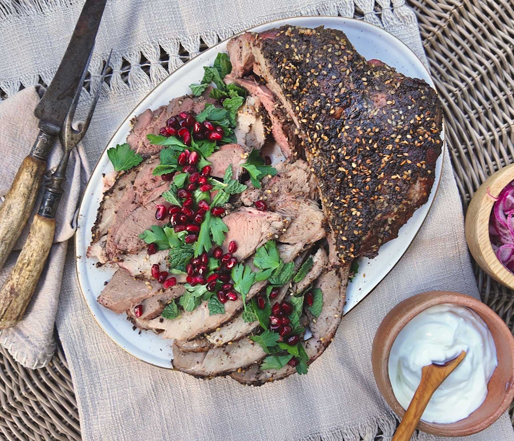 Slow Grilled Mediterranean Lamb Leg | Kingsford™