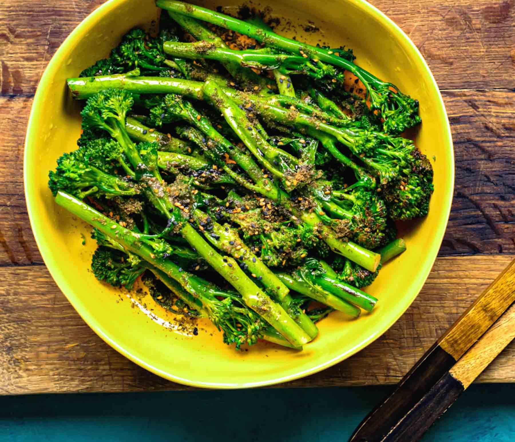 Grilled Ranch Broccoli and Torn Herbs Recipe | Kingsford™