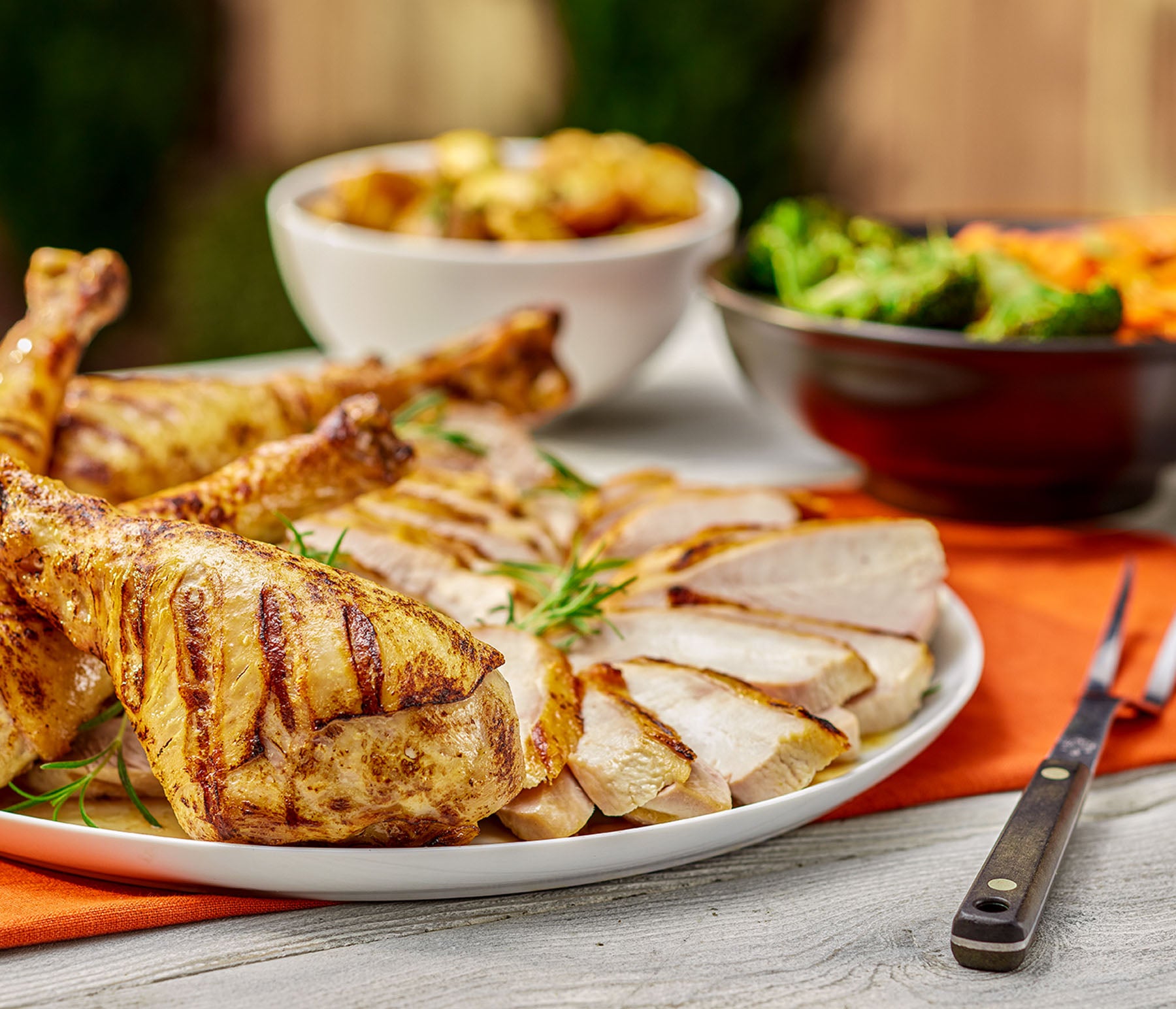 Grilled Turkey Breasts and Drumsticks | Kingsford™