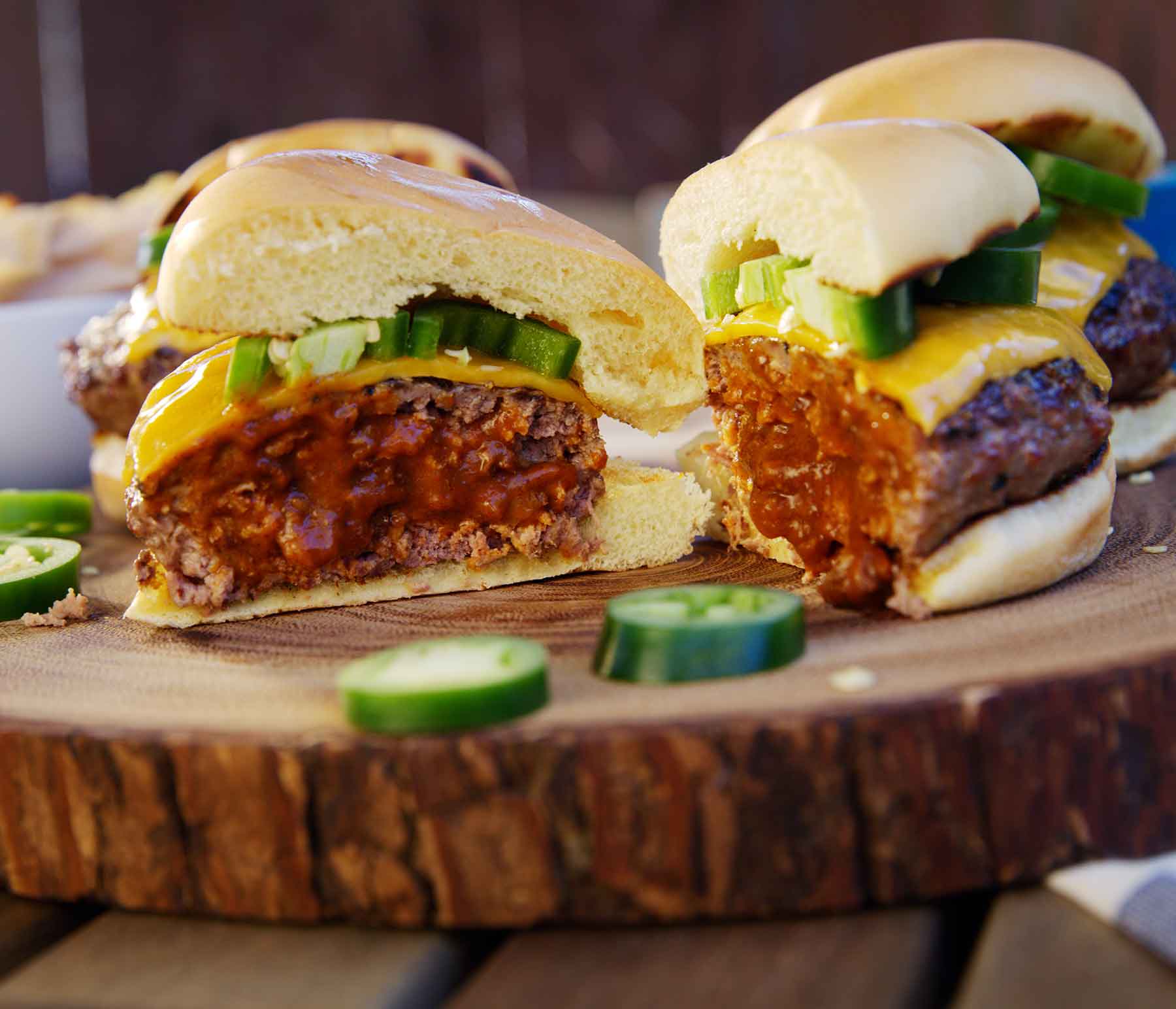 Chili Stuffed Cheeseburger | Kingsford™