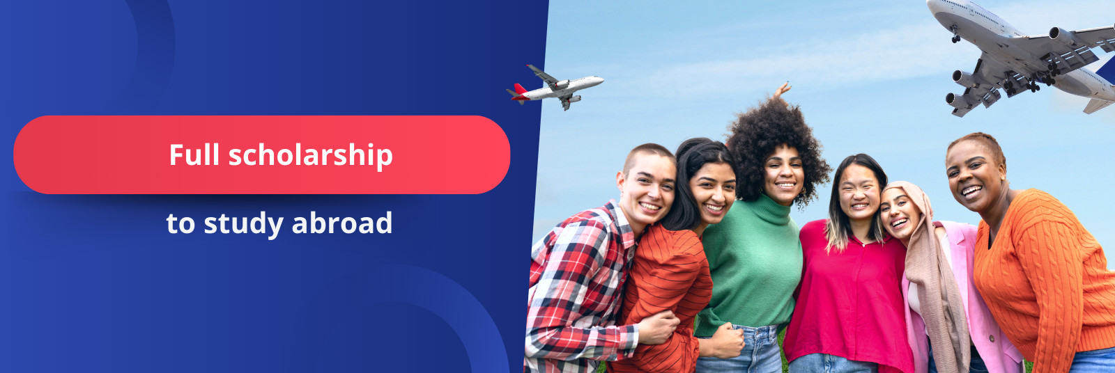 100% scholarship to study abroad
