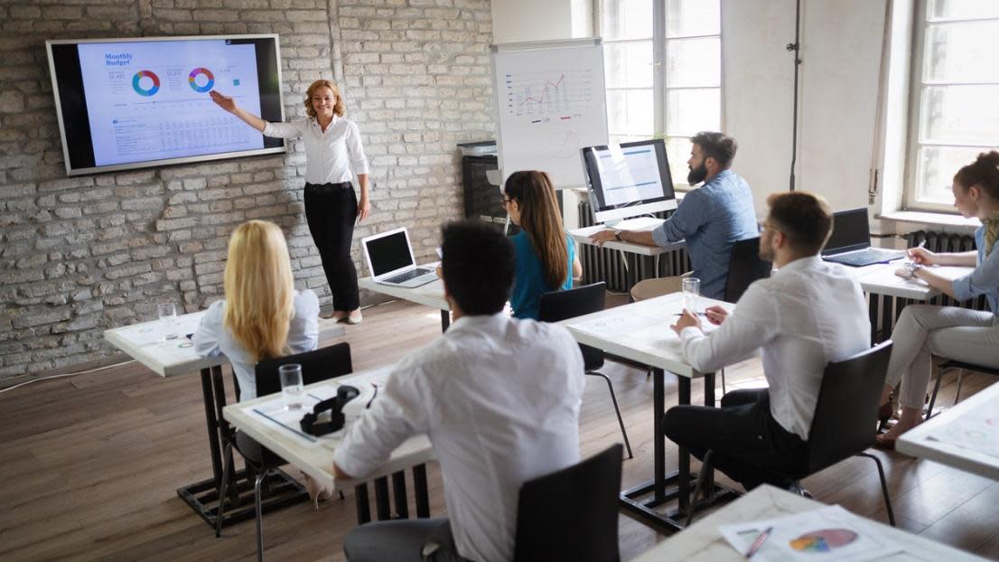 Students in an MBA class