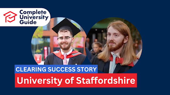 UCAS Clearing: University of Staffordshire success story – Jeremiah and Jared